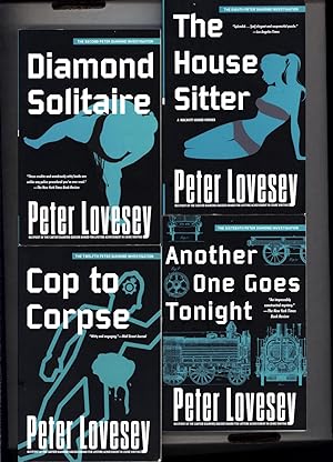 Seller image for Diamond Solitaire, AND THREE OTHER PETER LOVESEY 'PETER DIAMOND INVESTIGATIONS,' The House Sitter, Cop to Corpse, and Another One Goes Tonight for sale by Cat's Curiosities