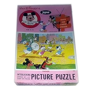 Vintage 1960-70s Jaymar Walt Disneys Mickey Mouse Club Puzzle Over 100 Pieces