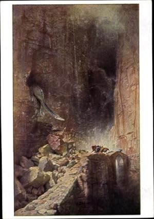 Künstler Ansichtskarte / Postkarte Böcklin, Arnold, Drachenschlucht - Verlag: Ackermann 3286