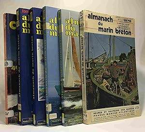 Almanach du marin breton 1978 - 1990 - 1994 - 1998 - 1999 (5 années) + almanach ouest france 1996