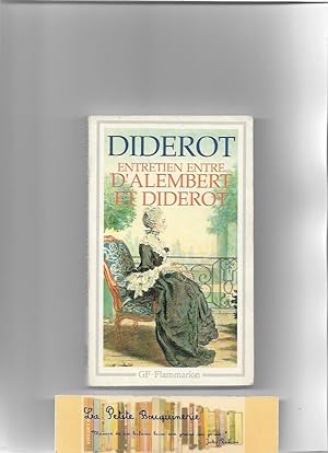 Imagen del vendedor de Entretien entre D'Alembert et Diderot a la venta por La Petite Bouquinerie