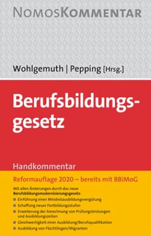 Immagine del venditore per Berufsbildungsgesetz : Handkommentar venduto da AHA-BUCH GmbH