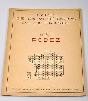 CARTE DE LA VÉGÉTATION DE FRANCE N° 65 RODEZ