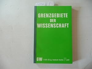 Immagine del venditore per Grenzgebiete der Wissenschaft 28. Jahrgang. 1979 venduto da Gebrauchtbcherlogistik  H.J. Lauterbach