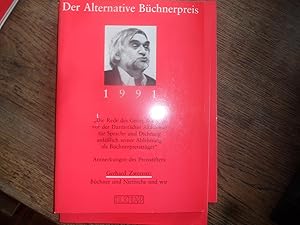 Bild des Verkufers fr Der Alternative Bchnerpreis 1991 : Gerhard Zwerenz. zum Verkauf von Antiquariat Floeder