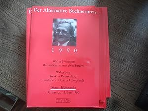 Bild des Verkufers fr Der Alternative Bchnerpreis 1990. Dieter Hildebrandt. zum Verkauf von Antiquariat Floeder