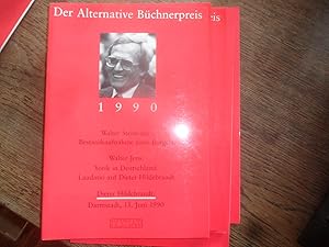 Bild des Verkufers fr Der Alternative Bchnerpreis 1990. Dieter Hildebrandt. zum Verkauf von Antiquariat Floeder