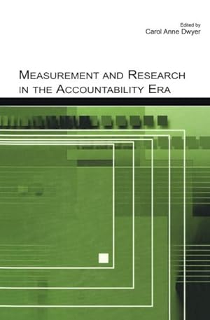 Imagen del vendedor de Measurement And Research In The Accountability Era a la venta por GreatBookPrices