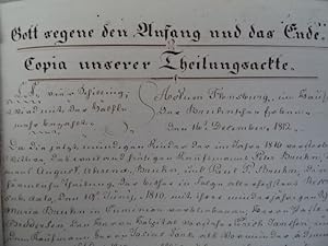 der Brüder August Ahrend Bruhn und Paul Paulsen Bruhn. Flensburg, 1812-1857. Ca. 177 Blätter mit ...
