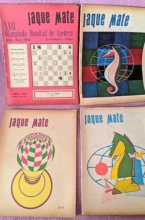 JAQUE MATE 8 REVISTAS AJEDREZ, CUBA, JUAN VELA MONET 1966 1967