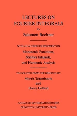 Seller image for Lectures on Fourier Integrals for sale by GreatBookPrices