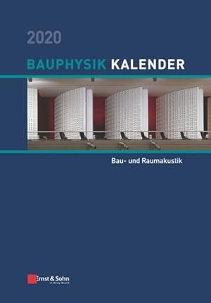 Seller image for Bauphysik-Kalender 2020 - Schwerpunkt: Bau- Und Raumakustik -Language: german for sale by GreatBookPrices