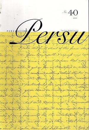 Seller image for Persuasions: Persu: The Jane Austen Journal, No. 40, 2018 for sale by Dorley House Books, Inc.