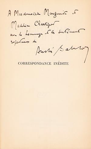 Image du vendeur pour Correspondance indite. Publie d'aprs les manuscrits originaux, avec des introductions et des notes par Andr Babelon. mis en vente par Librairie de l'Amateur