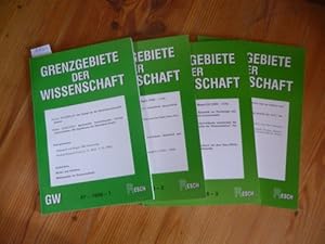 Grenzgebiete der Wissenschaft 47. Jahrgang. 1998 - 4 Broschüren komplett