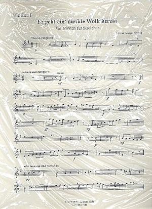 Bild des Verkufers fr Variationen ber Es geht ein' dunkle Wolk hereinfr Streichorchester : Stimmensatz zum Verkauf von AHA-BUCH GmbH