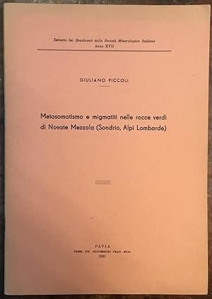 Metasomatismo e migmatiti nelle rocce Verdi di Novate Mezzola (Sondrio, Alpi Lombarde)