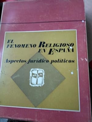 Immagine del venditore per El fenomeno religioso en Espaa: Aspectos jurdico-polticos venduto da Comprococo