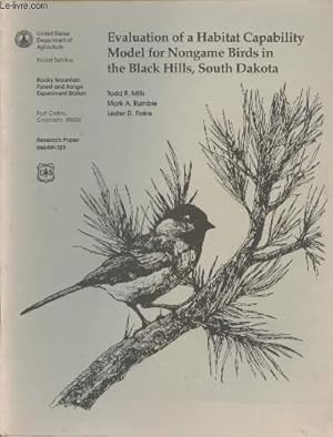 Seller image for Research Paper RM-RP-323 May 1996 : Evaluation of a habitat capability model for nongame birds in the Black Hills, South Dakota for sale by Le-Livre