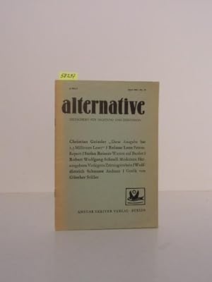 Image du vendeur pour Alternative. Zeitschrift fr Literatur und Diskussion. mis en vente par Kunstantiquariat Rolf Brehmer