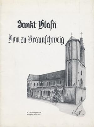 Bild des Verkufers fr Sankt Blasii. Dom zu Braunschweig. 10 Zeichnungen von Wolfgang Multzsch. zum Verkauf von Tills Bcherwege (U. Saile-Haedicke)