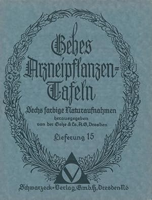 Seller image for Gehes Arzneipflanzen-Tafeln. Lieferung 15. Sechs farbige Naturaufnahmen [in einer Mappe]. for sale by Tills Bcherwege (U. Saile-Haedicke)