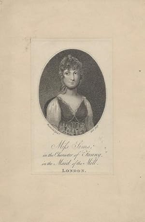 Bild des Verkufers fr Miss Sims in the Character of Fanny in the Maid of the Mill. London zum Verkauf von Antiquariat Dasa Pahor GbR