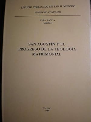 Image du vendeur pour San Agustn y el progreso de la teologa matrimonial mis en vente par Librera Antonio Azorn