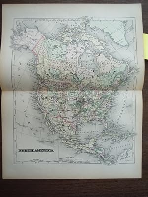 Seller image for Universal Cyclopaedia and Atlas Map of North America - Original (1902) for sale by Imperial Books and Collectibles