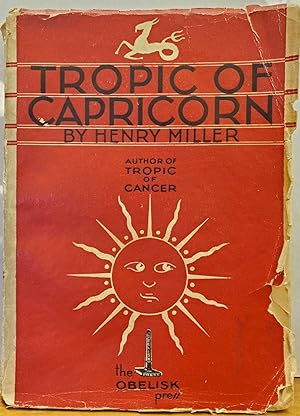 Imagen del vendedor de Tropic of Capricorn a la venta por Moe's Books