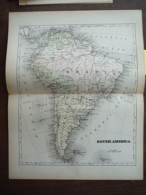 Seller image for Universal Cyclopaedia and Atlas Map of South America - Original (1902) for sale by Imperial Books and Collectibles