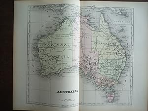 Image du vendeur pour Universal Cyclopaedia and Atlas Map of Australia- Original (1902) mis en vente par Imperial Books and Collectibles