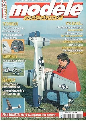 Image du vendeur pour Modle magazine n641, fvrier 2005 - Plan encart : M 13-d2, un planeur rtro maquette mis en vente par LibrairieLaLettre2