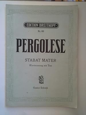 Stabat Mater; Für zwei Frauenstimmen mit Streichquartett und Orgelbegleitung Klavierauszug mit Text