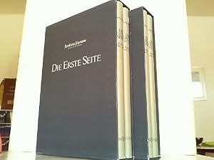 Bild des Verkufers fr Die erste Seite. - Das politische Weltgeschehen auf der Titelseite der Frankfurter Allgemeinen Zeitung seit dem 1. November 1949 bis 1999 hier in 4 groformatigen Bnden komplett. zum Verkauf von Antiquariat Ehbrecht - Preis inkl. MwSt.