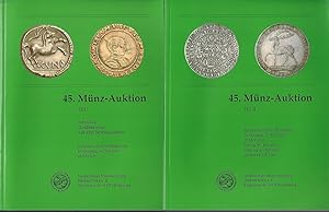 Auktionskatalog: 45. Münz-Auktion Teil I und Teil II. 1) Sammlung Goldmünzen aus drei Jahrtausend...