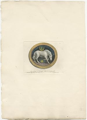 Antique Print of an Antique Gem by Spilsbury (1785)