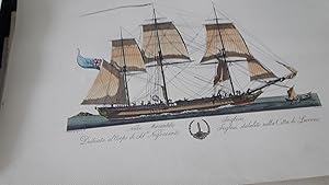 Tres reproduccions de gravats italians de vaixells