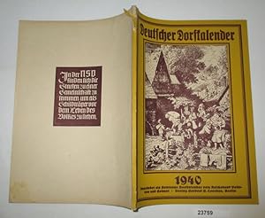 Bild des Verkufers fr Deutscher Dorfkalender 1940 - 39. Jahrgang zum Verkauf von Versandhandel fr Sammler