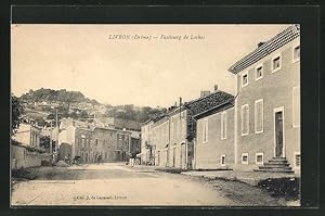 Carte postale Livron, Faubourg de Loches