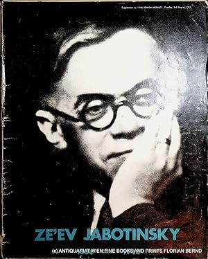 Ze'ev Jabotinsky 1880-1940. (=Supplement to "THE JEWISH HERALD" Tuesday 3rd August 1965.).