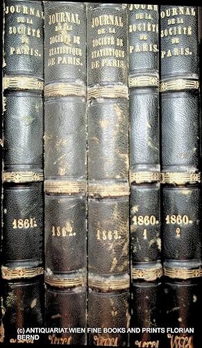 Journal de la Société de statistique de Paris 1860, 1861, 1862, 1863