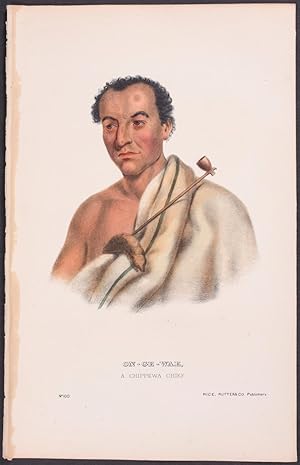 Image du vendeur pour On-Ge-Wae, A Chippewa Chief mis en vente par Trillium Antique Prints & Rare Books