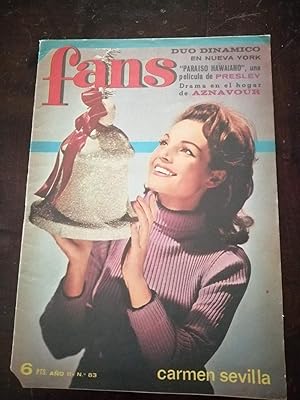 Fans [revista semanal]. Año II, nº 83, 26 diciembre 1966 : Carmen Sevilla