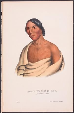 Seller image for O-Hya-Wa-Mince-Kee, A Chippewa Chief for sale by Trillium Antique Prints & Rare Books