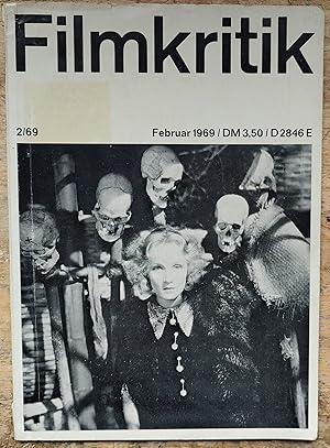 Bild des Verkufers fr Filmkritik. Februar 1969. Nr. 2. Artikel: 2 Texte von Josef von Sternberg (13 S.). Kritiken zu 8 Filmen von Sternberg (Frieda Grafe, Enno Patalas u.a.). Jean-Luc Godard`s "Week-End" (Enno Patalas, mit Fotos). Gesprch mit Ula Stckl. Kritiken: "Detektive" (Rudolf Thome); "Gertrud" (Carl Theodor Dreyer); "Falstaff" (Orson Welles); "Yellow Submarine" (G. Dunning, The Beatles, H. Edelmann); "Kelek" (Werner Nekes); "La Caza" (Carlos Saura): "Goto" (Walerian Borowczyk) u.a. zum Verkauf von Shore Books