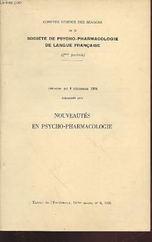 Imagen del vendedor de Tir  part : L'Encphale 54me anne n6, 1965 (6me fascicule) : Nouveauts en Psycho-pharmacologie. a la venta por Le-Livre