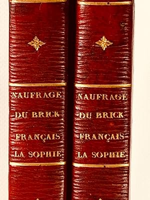 Naufrage du brick français La Sophie, perdu, le 30 mai 1819, sur la côte occidentale d'Afrique, e...