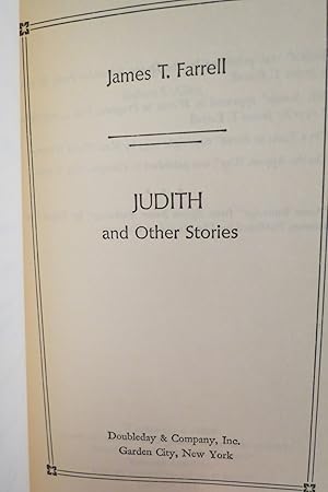 JUDITH, AND OTHER STORIES