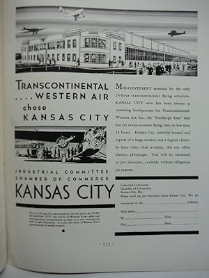 Transcontinenta Western Air (TWA) advertising - Fortune Magazine 1932